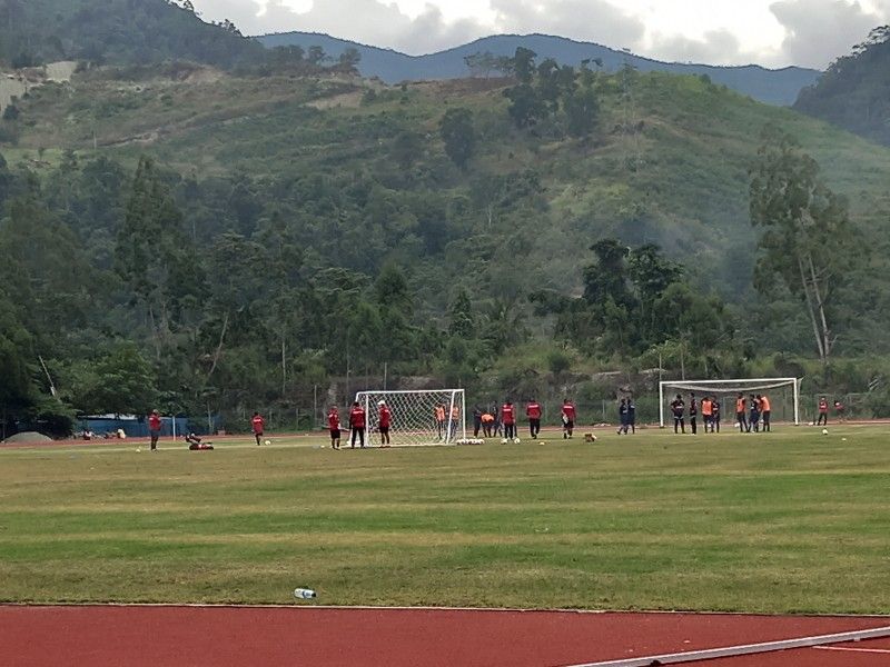 Latihan perdana Persipura Jayapura. Copyright: © Sudjarwo/INDOSPORT