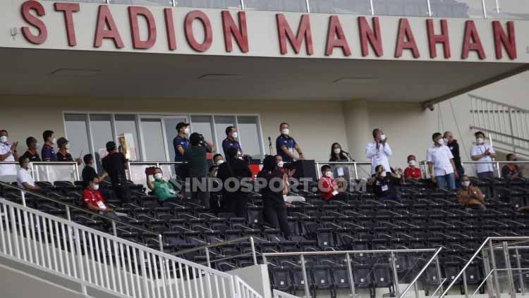 Suasana pembukaan Piala Menpora di Stadion Manahan, Solo, Minggu (21/03/21). Copyright: © Herry Ibrahim/Indosport