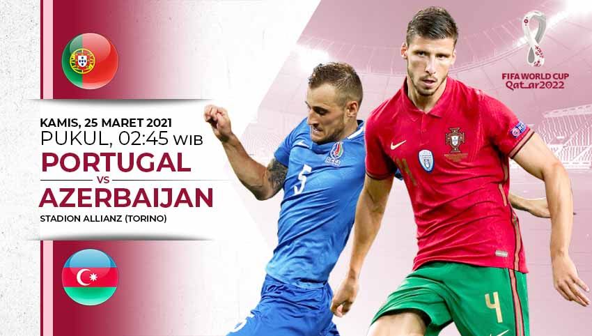 Berikut prediksi pertandingan kualifikasi Piala Dunia antara Portugal vs Azerbaijan. Copyright: © Grafis:Yanto/Indosport.com