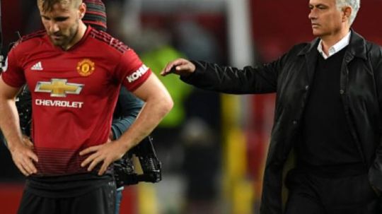 Luke Shaw dan Jose Mourinho Copyright: © INDOSPORT