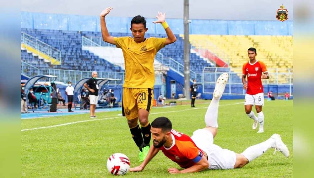Laga Bhayangkara Solo FC vs Borneo FC di Piala Menpora 2021. Copyright: © Official Photografer Bhayangkara FC