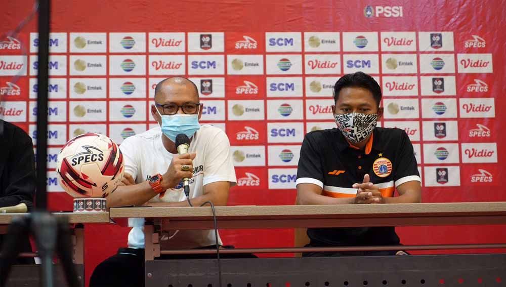 Preematch Persija Jakarta jelang laga lawan Bhayangkara FC. Copyright: © Khairul Imam/Persija