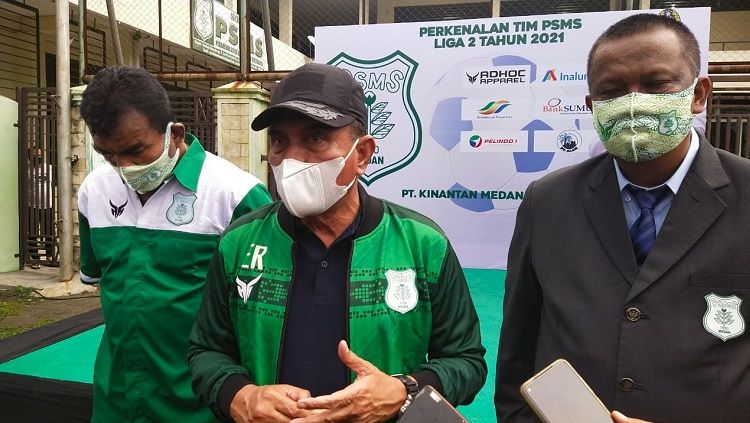 Edy Rahmayadi saat menyambangi markas PSMS Medan. Copyright: © Aldi Aulia Anwar/INDOSPORT