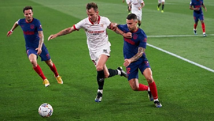 Atletico Madrid gagal meraih kemenangan usai dikandaskan Sevilla dengan skor 1-0 dalam laga lanjutan LaLiga Spanyol pekan ke-29. Copyright: © Mateo Villalba/Quality Sport Images/Getty Images