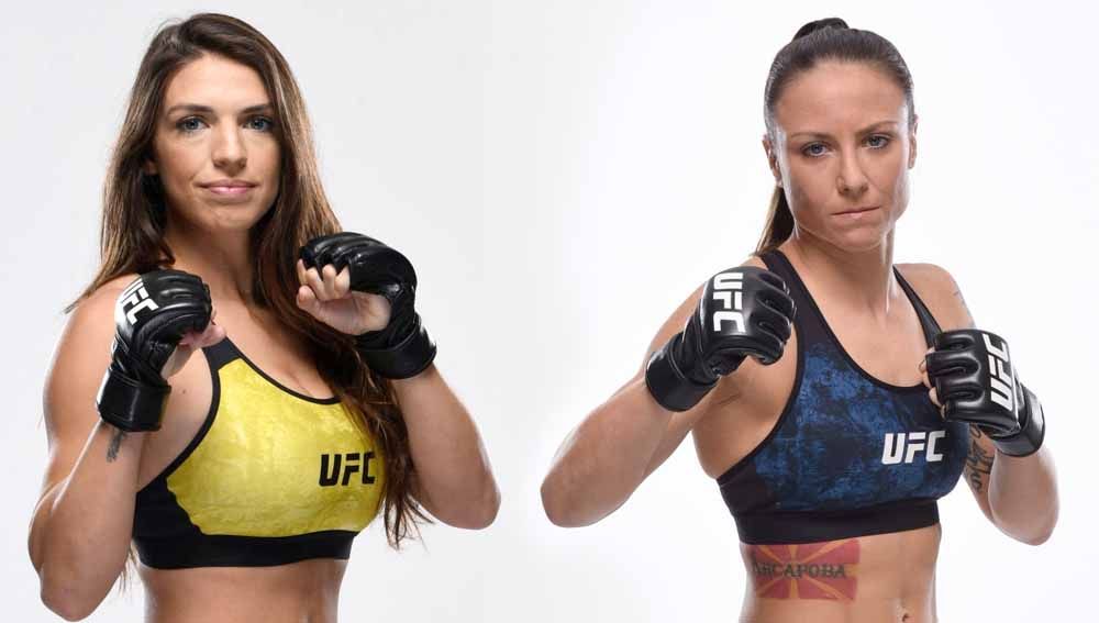 Mackenzie Dern vs Nina Ansaroff, dijuluki sebagai ‘Battle of Mom’ di UFC Vegas 23. Copyright: © Gettyimages