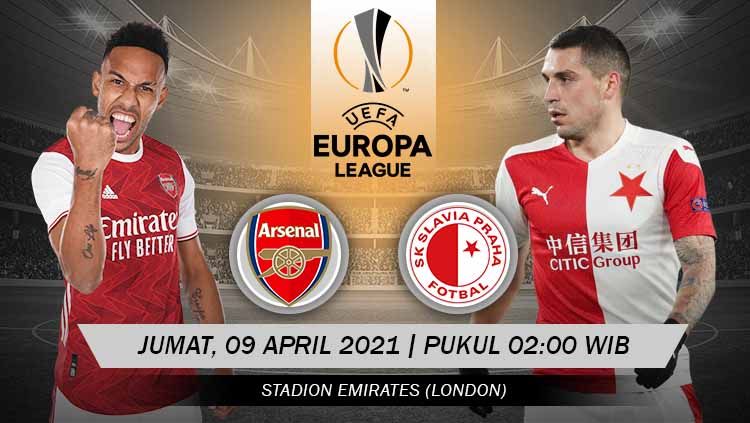 Link Live Streaming Pertandingan Perempat Final Liga Europa: Arsenal vs Slavia Praha. Copyright: © Grafis:Yanto/Indosport.com