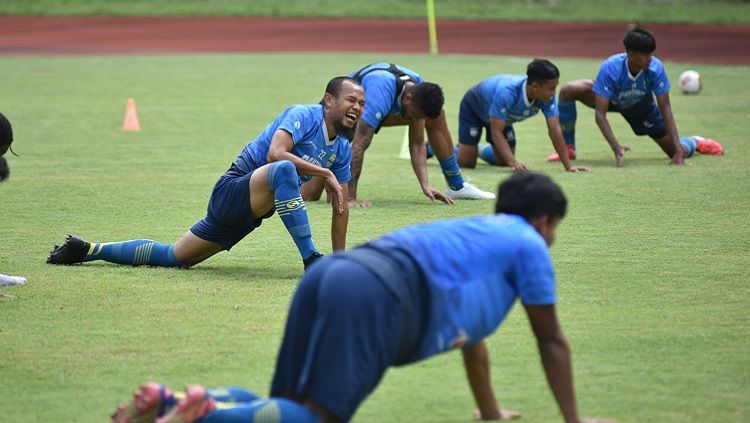 Salah satu suasana latihan Persib Bandung. Copyright: © Media officer Persib