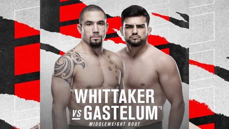 Robert Whittaker vs Kelvin Gastelum di UFC Vegas 24 Copyright: © UFC