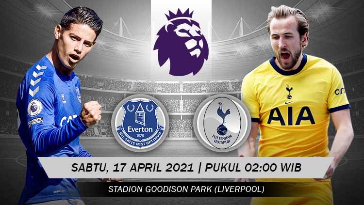 Pertandingan Everton vs Tottenham Hotspur (Liga Inggris). Copyright: © Grafis:Yanto/Football265.com