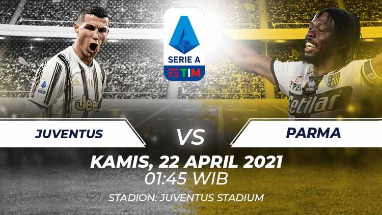 Berikut link live streaming pertandingan lanjutan Serie A Italia giornata ke-32 antara Juventus vs Parma. Copyright: © Grafis:Frmn/Indosport.com