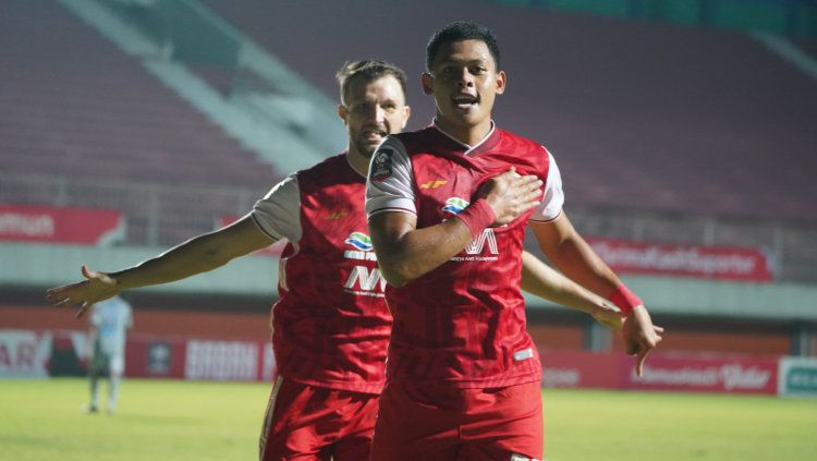 Striker Persija Jakarta, Taufik Hidayat. Copyright: © Khairul Imam/Persija