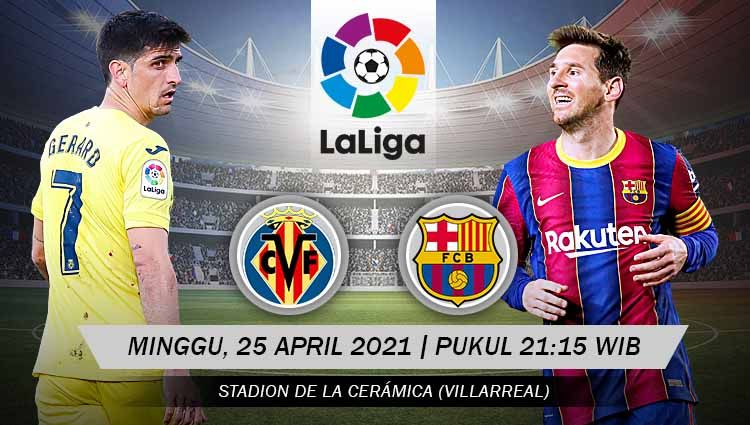 Pertandingan Villarreal vs Barcelona (LaLiga). Copyright: © Grafis:Yanto/Indosport.com