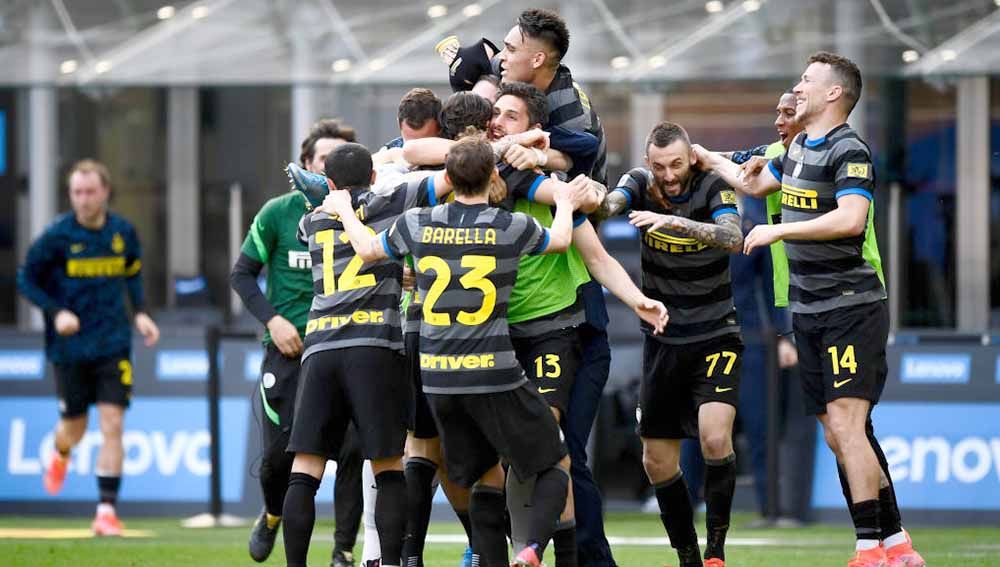 Inter Milan berhasil meraih Scudetto setelah Atalanta gagal meraih kemenangan atas Sassuolo pada pekan ke-34 Liga Italia 2020/21. Copyright: © Nicolò Campo/LightRocket via Getty Images