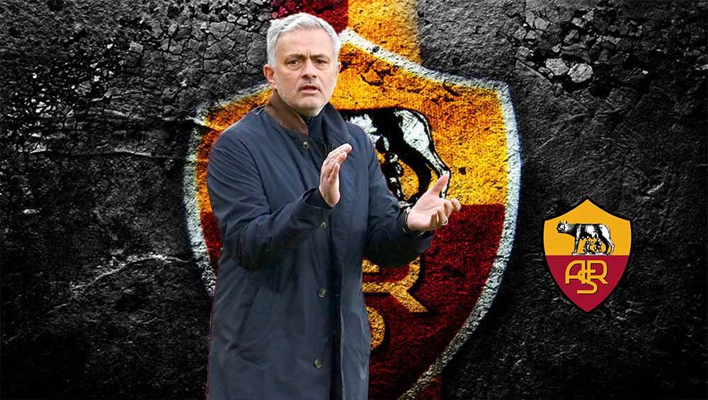 Jose Mourinho menjalani bulan madu sempurna di AS Roma. Tak cuma selalu menang di 5 laga di semua kompetisi, Giallorossi kini memuncaki klasemen Serie A Italia. Copyright: © Grafis:Yanto/Indosport.com