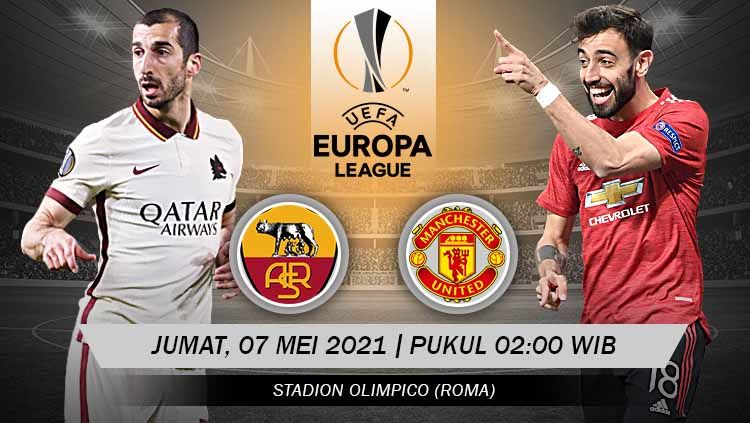 Pertandingan AS Roma vs Manchester United (Liga Europa). Copyright: © Grafis:Yanto/Indosport.com