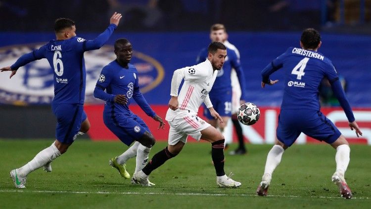 Eden Hazard di laga Chelsea vs Real Madrid. Copyright: © twitter.com/realmadrid
