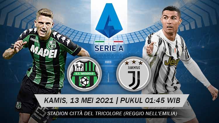 Pertandingan Sassuolo vs Juventus (Serie A). Copyright: © Grafis:Yanto/Indosport.com
