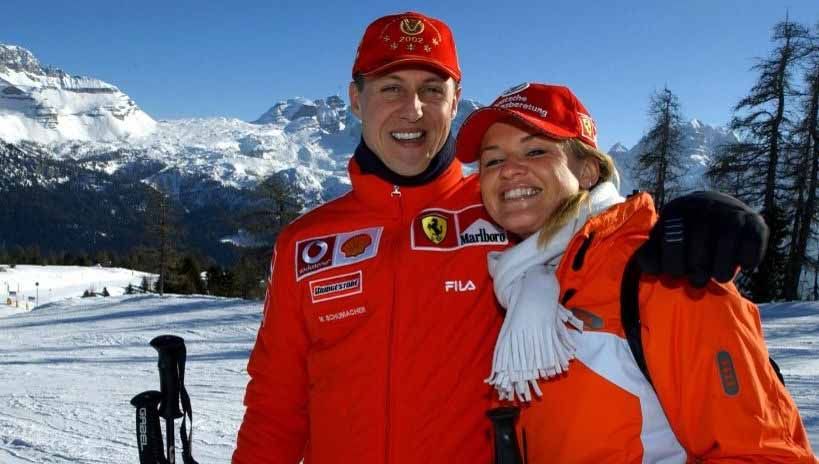 Michael Schumacher dan istrinya, Corinna. Copyright: © f1.skor/afp
