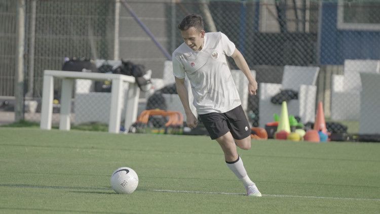 Egy Maulana Vikri sudah bergabung dengan Timnas Indonesia di Dubai, Uni Emirat Arab, Rabu (19/05/21). Copyright: © Muhammad Irvan/PSSI