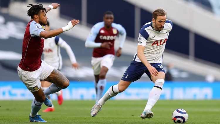 Pertandingan antara Tottenham Hotspur vs Aston Villa pada lanjutan pekan ke-37 Liga Inggris yang dimenangkan oleh tim tamu, Kamis (20/05/21) dini hari WIB. Copyright: © Richard Heathcote/Getty Images