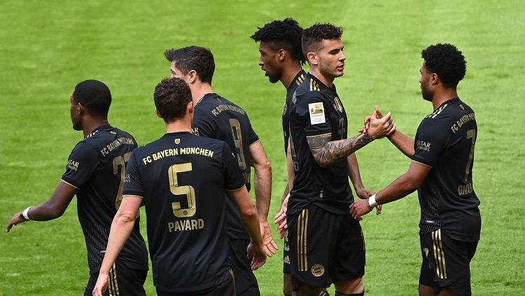 Laga Liga Jerman (Bundesliga) antara Bayern Munchen vs Augsburg pada Sabtu (11/03/2023) sajikan laga penuh gol yang dimenangi oleh Die Roten. Copyright: © Sven Hoppe - Pool/Getty Images