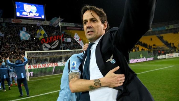 Simone Inzaghi saat masih menukangi Lazio. Copyright: © Marco Rosi/Getty Images