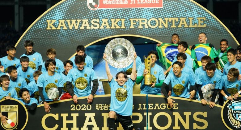 Kawasaki Frontale jadi penguasa J.League dengan tiga kali juara dalam empat tahun, musim 2017, 2018, dan 2020. Copyright: © Official J-League