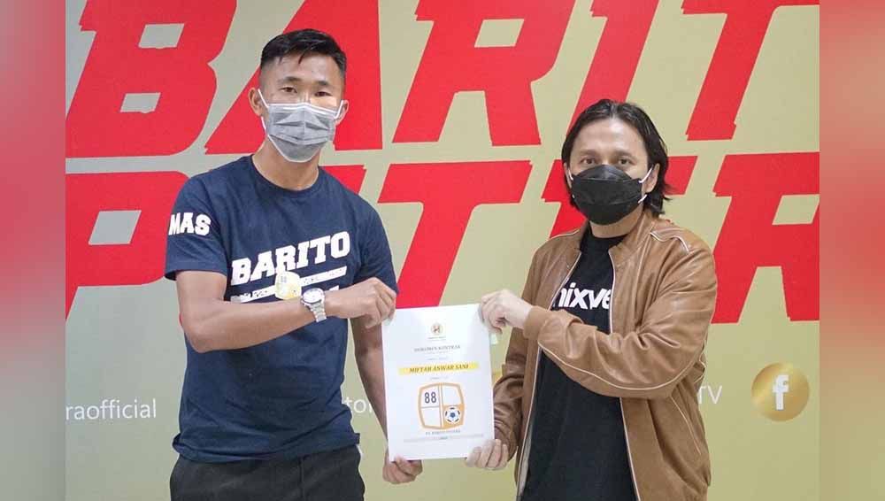Barito Putera resmi mendatangkan pemain anyar mereka jelang Liga 1 2021, Miftah Anwar Sani, Sabtu (05/05/21). Copyright: © Official Barito Putera