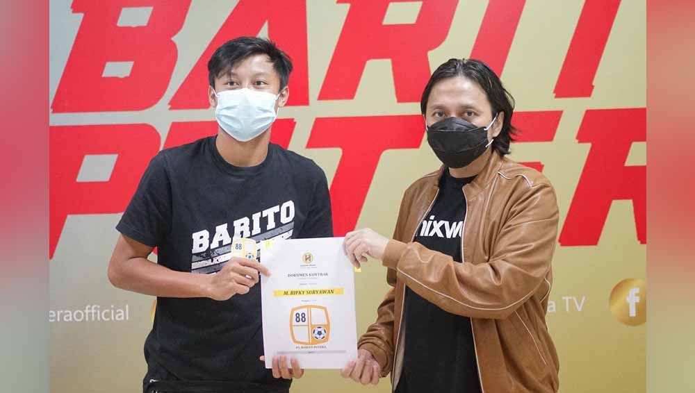 Mantan pemain Barito Putera di Liga 1 2021, Muhammad Rifky Suryawan. Copyright: © Official Barito Putera