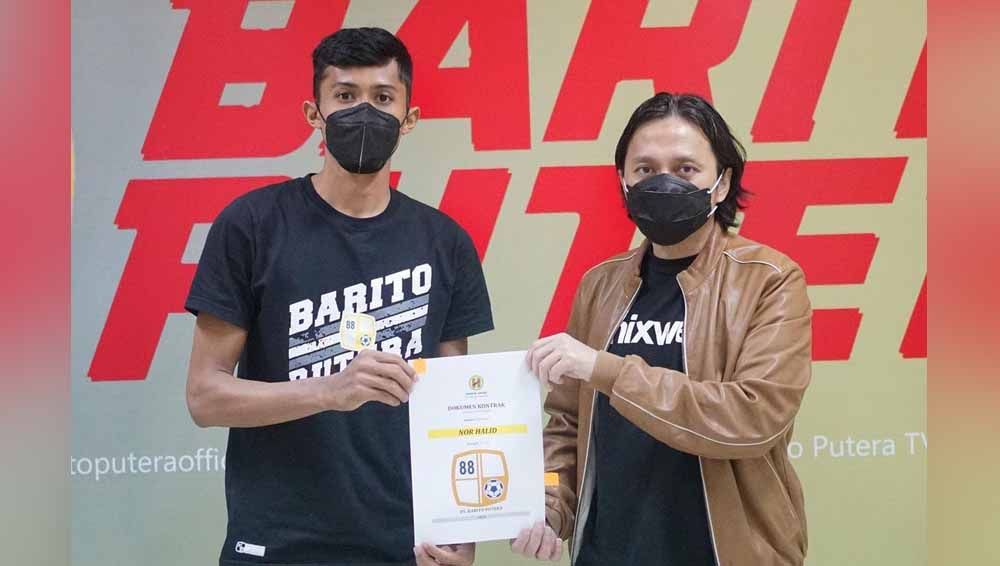 Barito Putera resmi mendatangkan Nor Halid jelang Liga 1 2021. Copyright: © Official Barito Putera