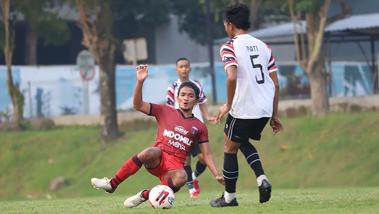 Persita Tangerang saat menjalani laga uji coba dengan klub Liga 2. Copyright: © Media Persita