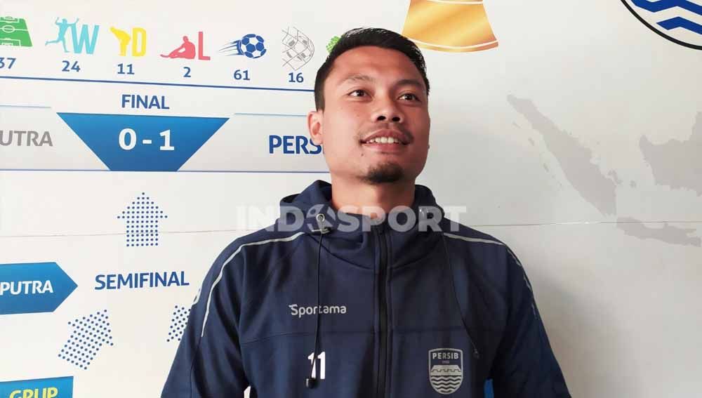 Gelandang Persib, Dedi Kusnandar. Foto: Arif Rahman/Indosport.com. Copyright: © Arif Rahman/Indosport.com