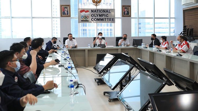 Indonesian eSports Association (IESPA) dan Pengurus Besar Esports Indonesia (PB ESI) justru menjalin kerja sama untuk membentuk Timnas Esports. Copyright: © NOC Indonesia