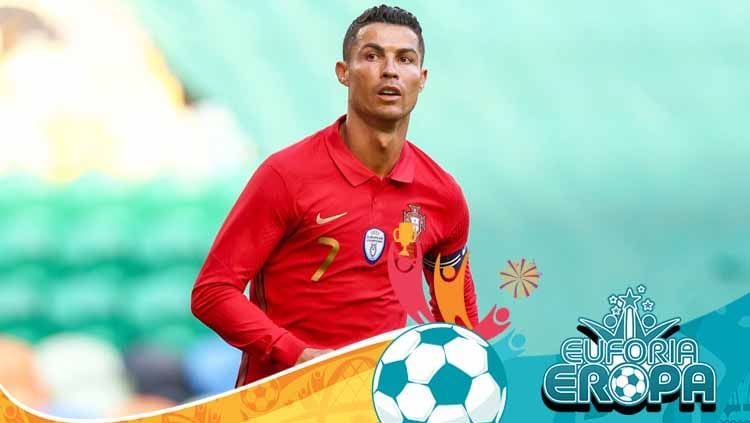 Bintang timnas Portugal yaitu Cristiano Ronaldo berhak menyabet penghargaan top skor Euro 2020 setelah kegagalan Harry Kane mencetak gol di laga final. Copyright: © Carlos Rodrigues/Getty Images