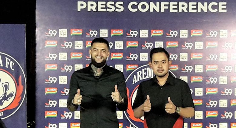 Diego Michels, pemain baru Arema FC jelang Liga 1 2021. Copyright: © Ian Setiawan/INDOSPORT