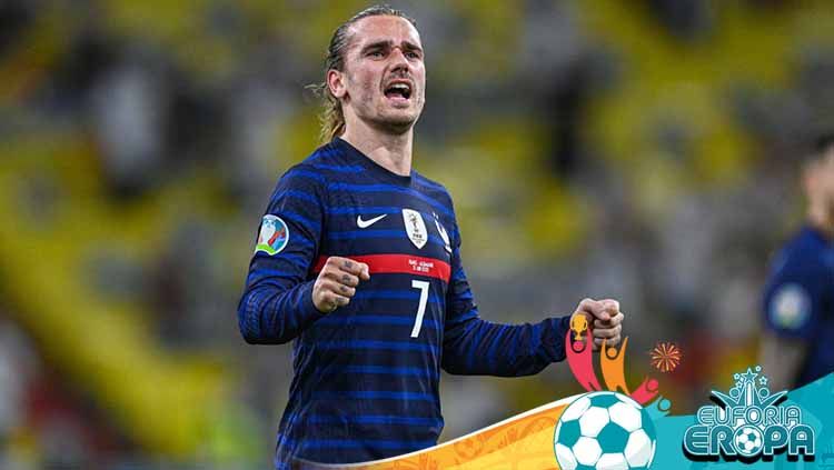 Bintang Prancis, Antoine Griezmann, bisa membuat Cristiano Ronaldo mabuk kepayang jelang pertemuan keduanya di ajang Euro 2020. Copyright: © Markus Gilliar/Getty Images