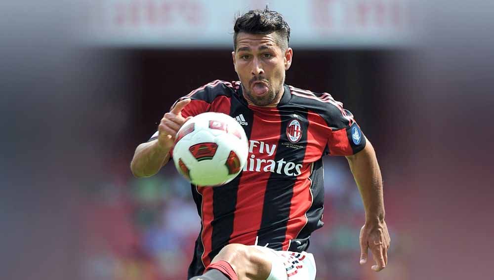 Marco Borriello saat masih membela AC Milan. Copyright: © Tony Marshall - PA Images via Getty Images