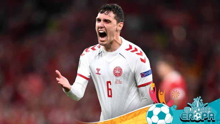 Pemain Timnas Denmark, Andreas Christensen, jadi Match of the Match Euro 2020. Copyright: © Stuart Franklin/Getty Images