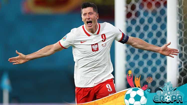 Robert Lewandowski, pemain Timnas Polandia. Copyright: © Fran Santiago - UEFA/UEFA via Getty Images