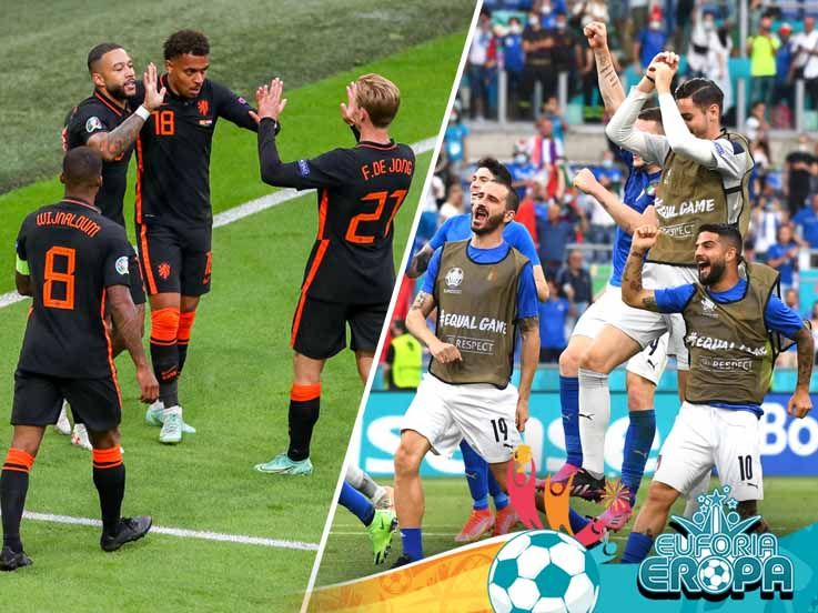 Balas Dendam Manis Belanda dan Italia di Euro 2020 Setelah Sempat Jadi Badut