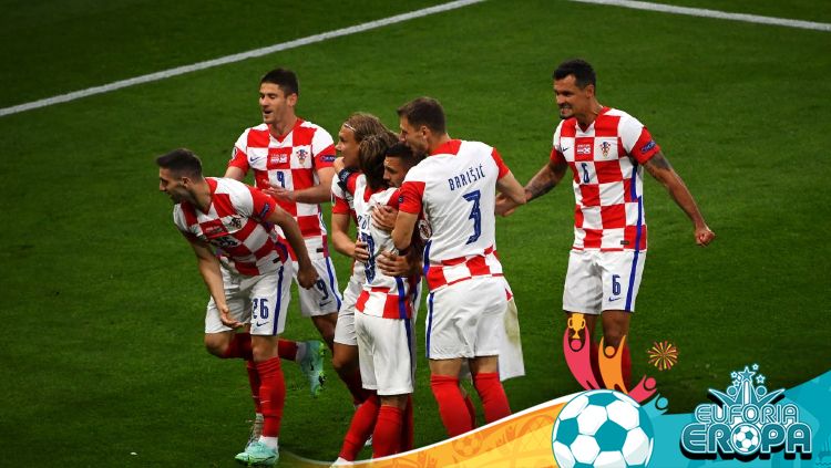 Kroasia juga meraih tiket ke babak 16 besar Euro 2020. Copyright: © Andy Buchanan - Pool/Getty Images