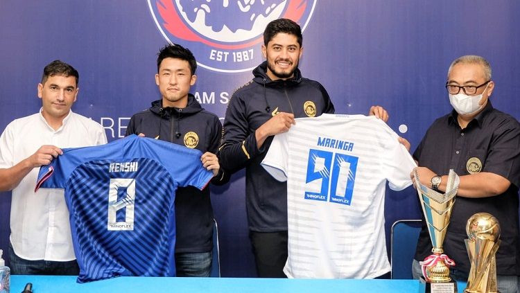 Arema FC resmi mengenalkan Renshi Yanaguchi (Jepang) dan Adilson Maringa (Brasil) sbg pemain asing di Liga 1 Copyright: © MO Arema