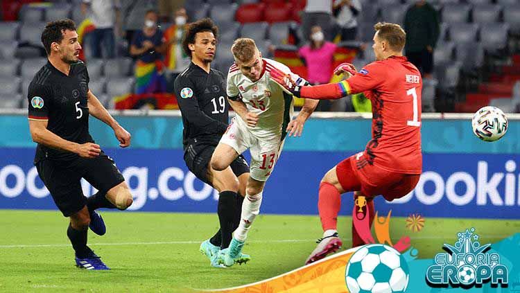 Timnas Jerman harus tersingkir dari Euro 2020 setelah mereka dikalahkan oleh Hungaria di laga terakhir Grup F Euro 2020. Copyright: © Getty Images