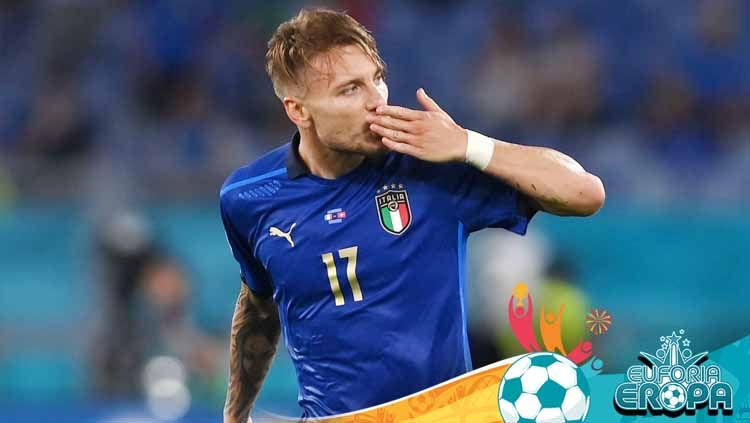 Ciro Immobile, pemuncak top skor sementara Liga Italia 2021-2022, Senin (25/04/22). Copyright: © Mike Hewitt/Getty Images