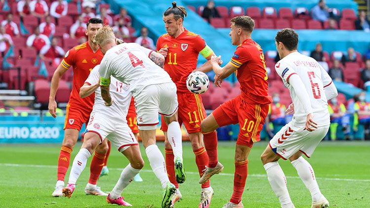 Wales vs Denmark di Euro 2020. Copyright: © Alex Gottschalk/Getty Images