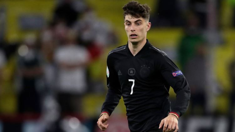 Kai Havertz saat membela Timnas Jerman di Euro 2020. Copyright: © Laurens Lindhout/Soccrates/Getty Images