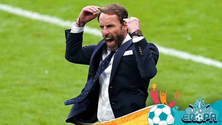 Pelatih Timnas Inggris di Euro 2020, Gareth Southgate. Copyright: © Mike Egerton/PA Images via Getty Images