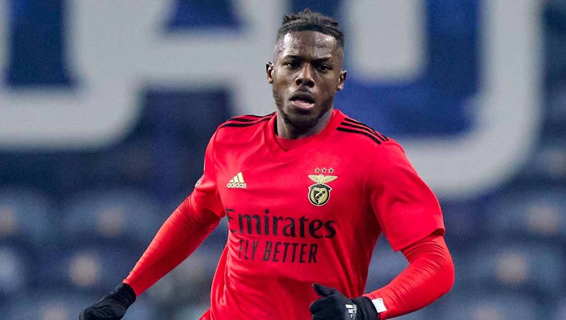 Nuno Tavares, saat berbaju Benfica. Copyright: © Jose Manuel Alvarez/Quality Sport Images/Getty Images