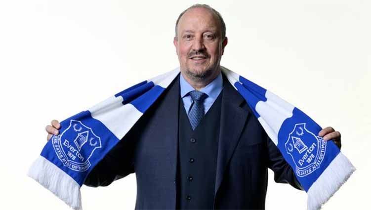 Pelatih Everton, Rafael Benitez. Copyright: © dailystar/Everton FC via Getty Images