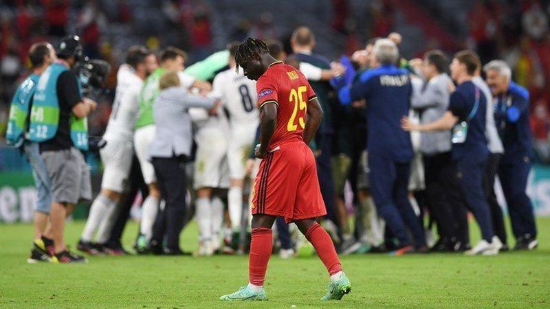 Belgia berhasil melahirkan bintang muda mengerikan di Eropa, meskipun baru saja tersingkir dari Euro 2020 oleh Italia. Copyright: © Reuters